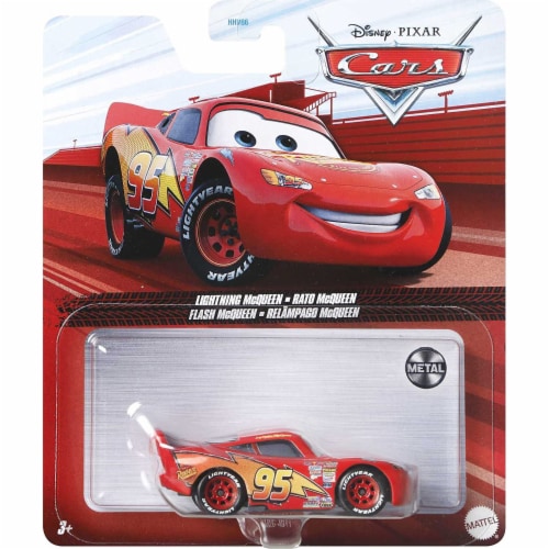 Disney Pixar Die-Cast 1:55 Scale Cars Lightning McQueen Vehicle Perspective: bottom