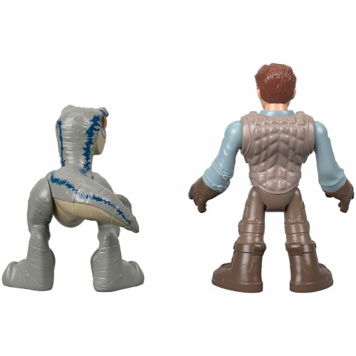 Fisher-Price® Imaginext® Jurassic World Owen & Blue the Velociraptor Action Figure Set Perspective: bottom