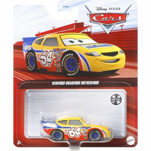 Disney Pixar Die-Cast 1:55 Scale Cars, Winford Bradford Rutherford Perspective: bottom