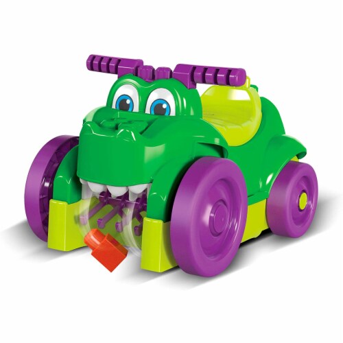 Mega Bloks First Builders Ride n' Chomp Croc, Crocodile Riding Toy