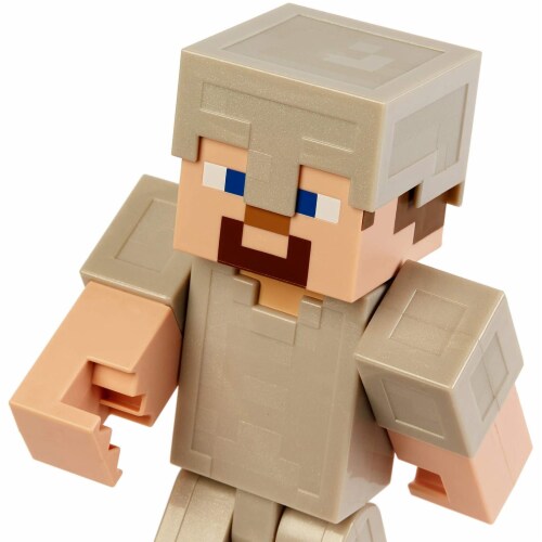 Minecraft Steve in Iron Armor 12-Inch Action Figure Perspective: bottom
