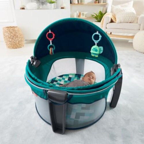 Fisher-Price® Pixels On-the-Go Baby Dome in Aqua Perspective: bottom