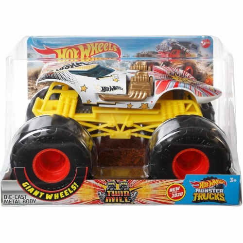 Hot Wheels Monster Truck 1:24 Scale 2022 Rhinomite Giant Wheels, 1 - Kroger