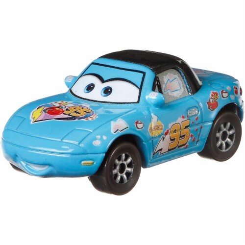 Disney and Pixar Cars Dinoco Mia & Dinoco Tia Toy Racers Perspective: bottom