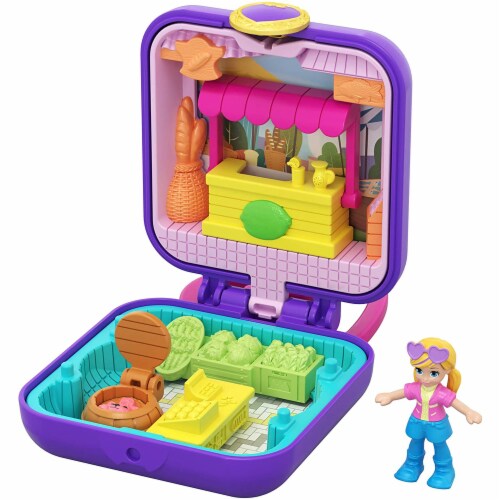 Mattel Polly Pocket Market Tiny Compact Figure Playset Perspective: bottom