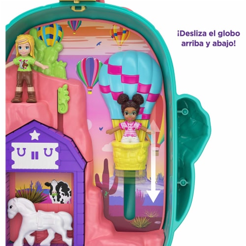 Polly Pocket Pocket World Cactus Cowgirl Ranch Compact Playset Perspective: bottom