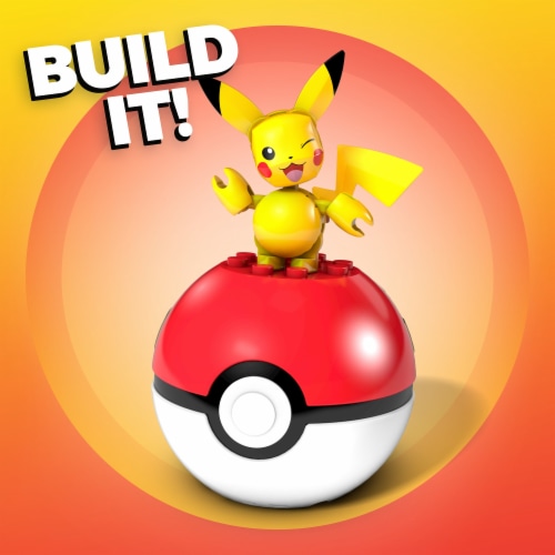 Mega Construx™ Pokemon™ Poke Ball Building Set - Pikachu Perspective: bottom
