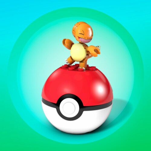 MEGA™ Pokemon™ Poke Ball Building Set - - Charmander Perspective: bottom