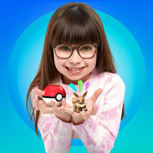 Mega Construx™ Evergreen Pokeball Figure - Eevee Perspective: bottom
