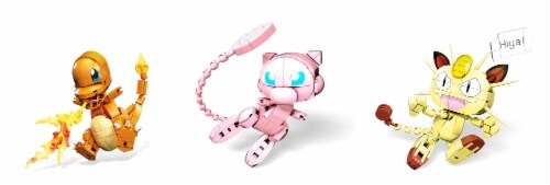MEGA Construx™ Pokemon™ Mew Figure Building Set Perspective: bottom