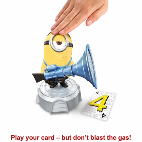 Gas Out Kids Game Featuring Minions: The Rise of Gru, 56 Cards and Minion Fart Blaster Perspective: bottom