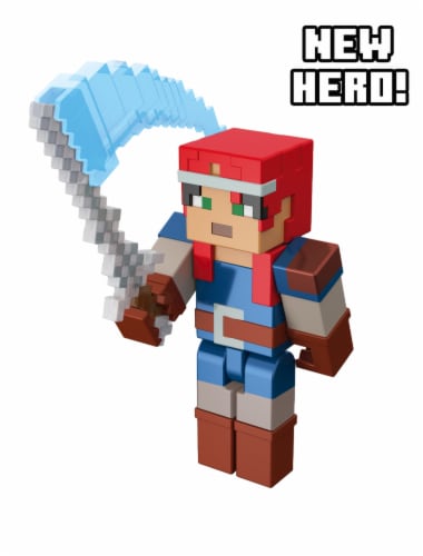 Mattel Minecraft Dungeons 325 Valorie Figure Perspective: bottom