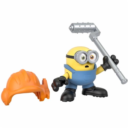 Fisher Price Despicable Me Minions: Rise of Gru Imaginext Bob with Hard Hat Mini Figure Perspective: bottom