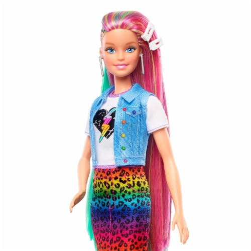 Mattel Barbie® Leopard Rainbow Hair Doll, 1 ct - Metro Market