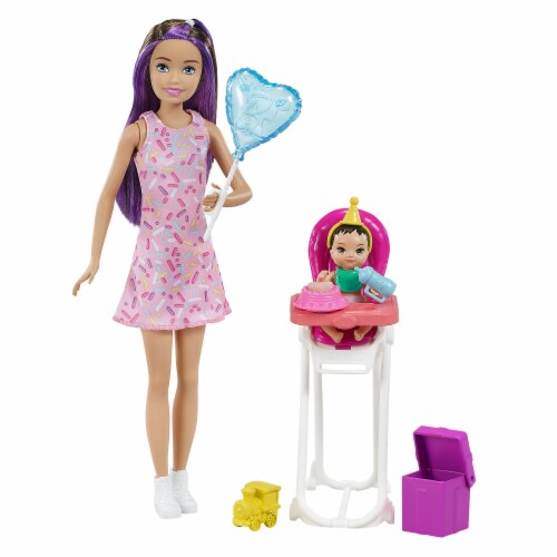 Barbie Skipper Babysitters Inc™ Playset Skipper Doll, Color-Change Baby Doll, and High Chair Perspective: bottom