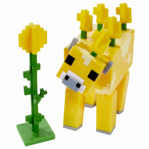 Mattel Minecraft Biome Builds Moobloom Figure Perspective: bottom