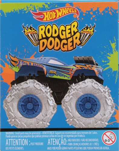 Mattel Hot Wheels Monster Trucks Twisted Tredz™ Rodger Dodger™ Truck Perspective: bottom