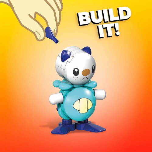 Mega Construx Pokemon Oshawott Construction Set, Building Toys for Kids Perspective: bottom