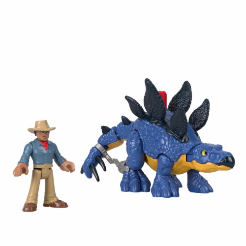 Fisher-Price® Imaginext® Jurassic World Action Toy Set - Stegosaurus / Dr Grant Perspective: bottom