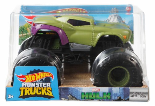 Mattel Hot Wheels Monster Trucks Marvel Hulk Vehicle 1 ct Kroger