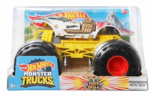 Mattel Hot Wheels Monster Trucks Twin Mill Vehicle Perspective: bottom