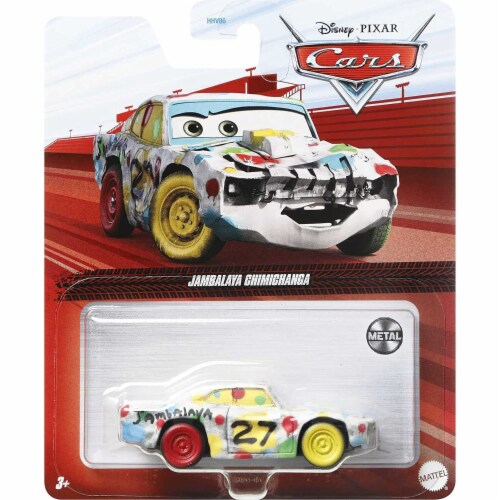 Mattel Disney Pixar Jambalaya Chimichanga Car Toy Perspective: bottom