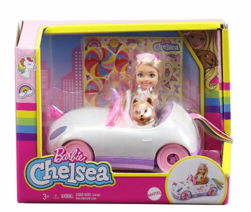 Barbie® Chelsea™ Doll and Car Toy Set Perspective: bottom