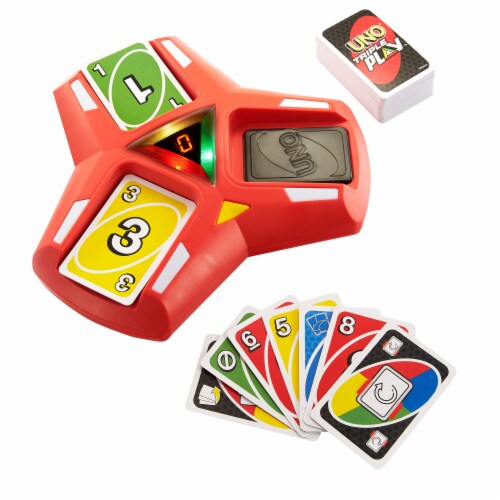 Mattel UNO® Triple Play™ Card Game Perspective: bottom