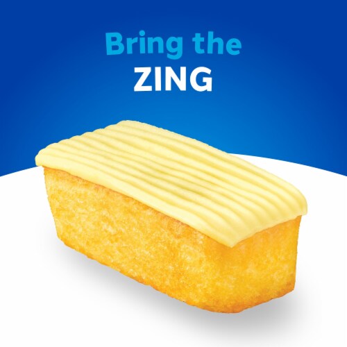 Hostess Zingers Snack Cakes, Artificially Flavored Iced Vanilla Cake Perspective: bottom