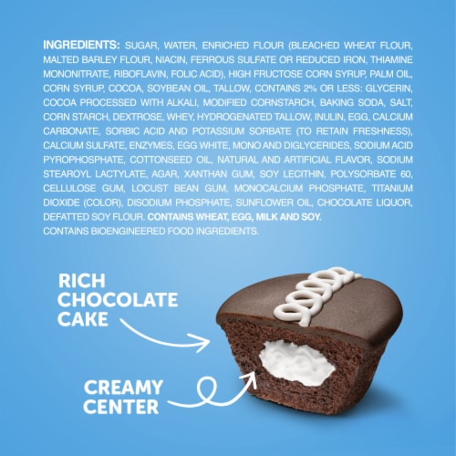 Hostess® Chocolate Frosted Cupcakes Family Pack Perspective: bottom