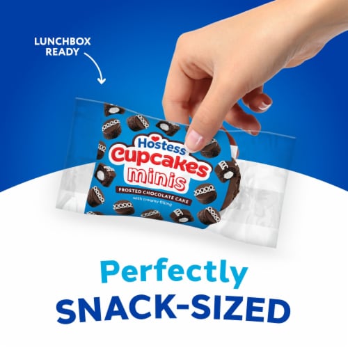 Hostess Cupcakes Minis, Chocolate Snack Cakes Perspective: bottom