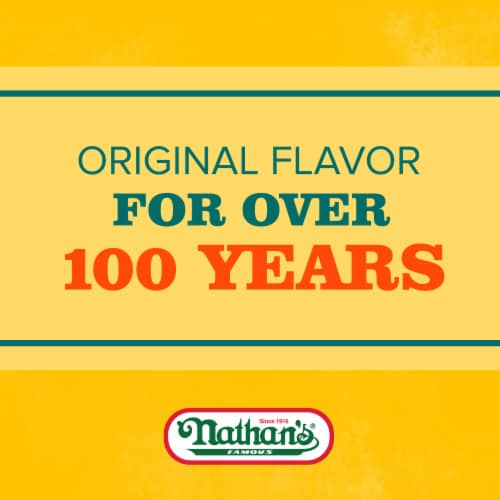 Nathan's Famous All Natural Uncured Beef Hot Dog Franks Perspective: bottom