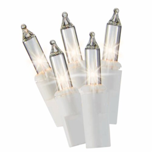 Holiday Home® White Wire Twinkle Christmas Lights Holiday Decoration- Clear Perspective: bottom