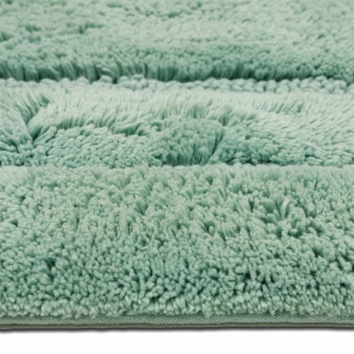 Mohawk Home® Modavari Turkish Bath Rug - BLUE SURF Perspective: bottom