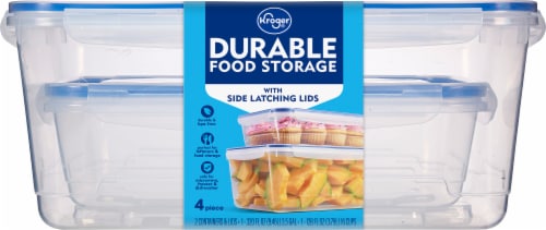 Kroger® Durable Food Storage with Side Latching Lids Perspective: bottom