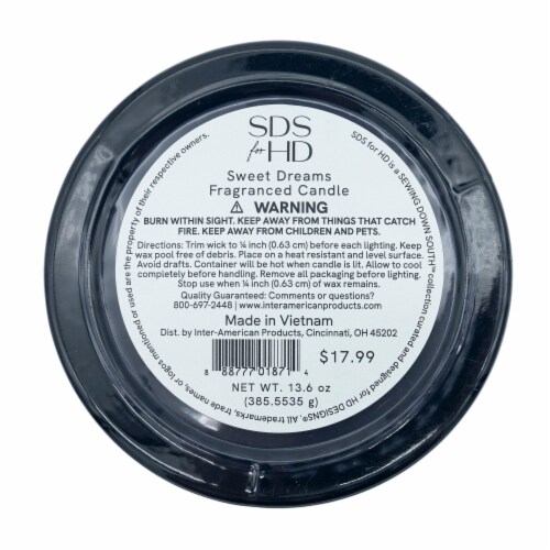 SDS for HD Designs Glass Jar Candle - Bering Sea (Blue) Perspective: bottom