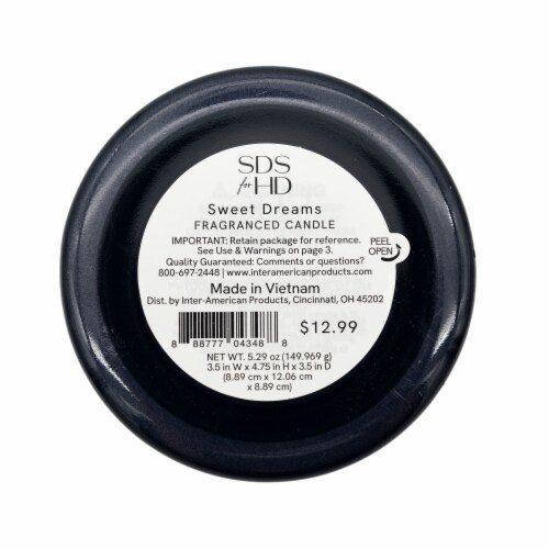 SDS for HD Designs 4.75" Candle Cloche Bering Sea - Blue Perspective: bottom