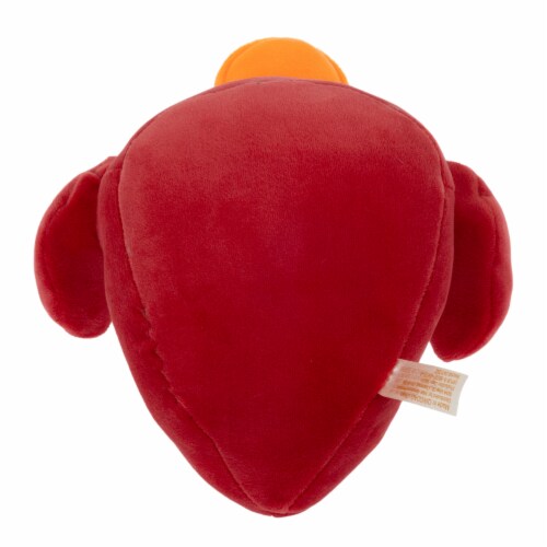 Holiday Home 8.5 Inch Cherry Red Duck Plush Perspective: bottom