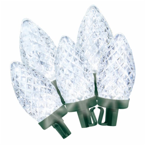 Holiday Home 25 ct Green Wire LED Christmas Lights - Cool White Perspective: bottom