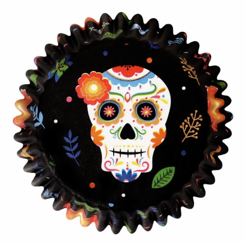 Holiday Home Day Of The Dead Standard Baking Cups Perspective: bottom
