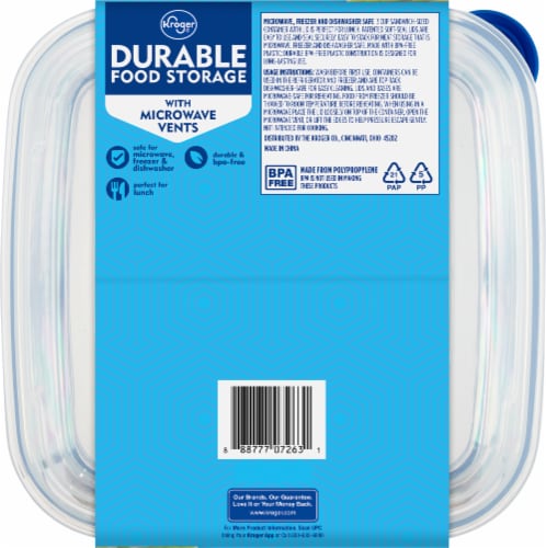 Glad FreezerWare™ Containers with Lids - 2 pk - Blue, 64 oz - Kroger