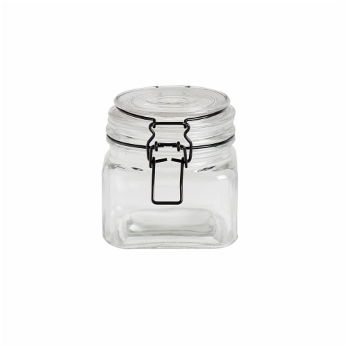 Dash of That Essentials Glass Clamp Jar - Set of 4 Perspective: bottom