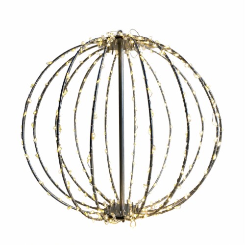HD Designs Outdoors Solar Hanging LED Globe Perspective: bottom