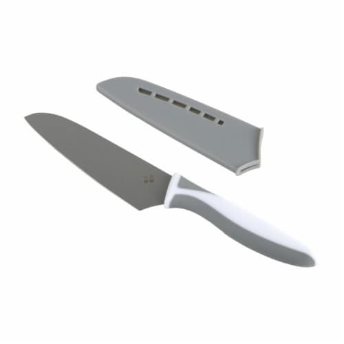 Everyday Living® Non Stick Santoku Knife + Safety Sheath Perspective: bottom