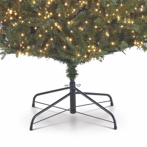 Holiday Home Fairview Fir Christmas Tree with Warm White Cluster LED Lights Perspective: bottom