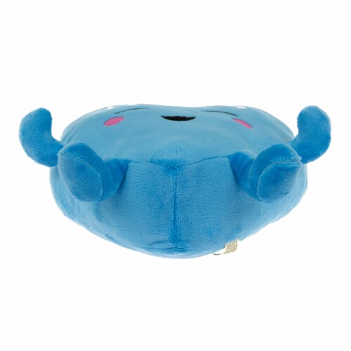 Holiday Home 9.5 Inch Blue Heart Plush Perspective: bottom