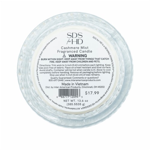SDS for HD Designs 2 Wick Glass Jar Candle Perspective: bottom