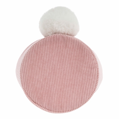 Holiday Home® Easter Corduroy Bunny Basket - Pink Perspective: bottom