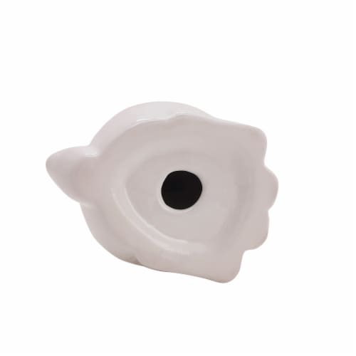Holiday Home® Easter Ceramic Bunny Decoration - White Perspective: bottom