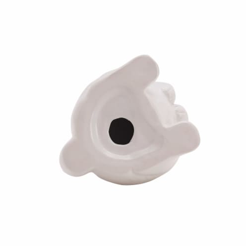 Holiday Home® Easter 8in Ceramic Bunny Decoration - White Perspective: bottom